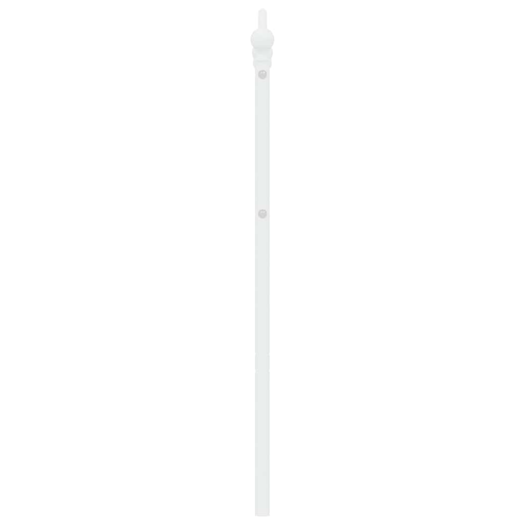vidaXL Metal Replace Headboard White 135 cm