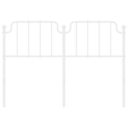 vidaXL Metal Replace Headboard White 150 cm