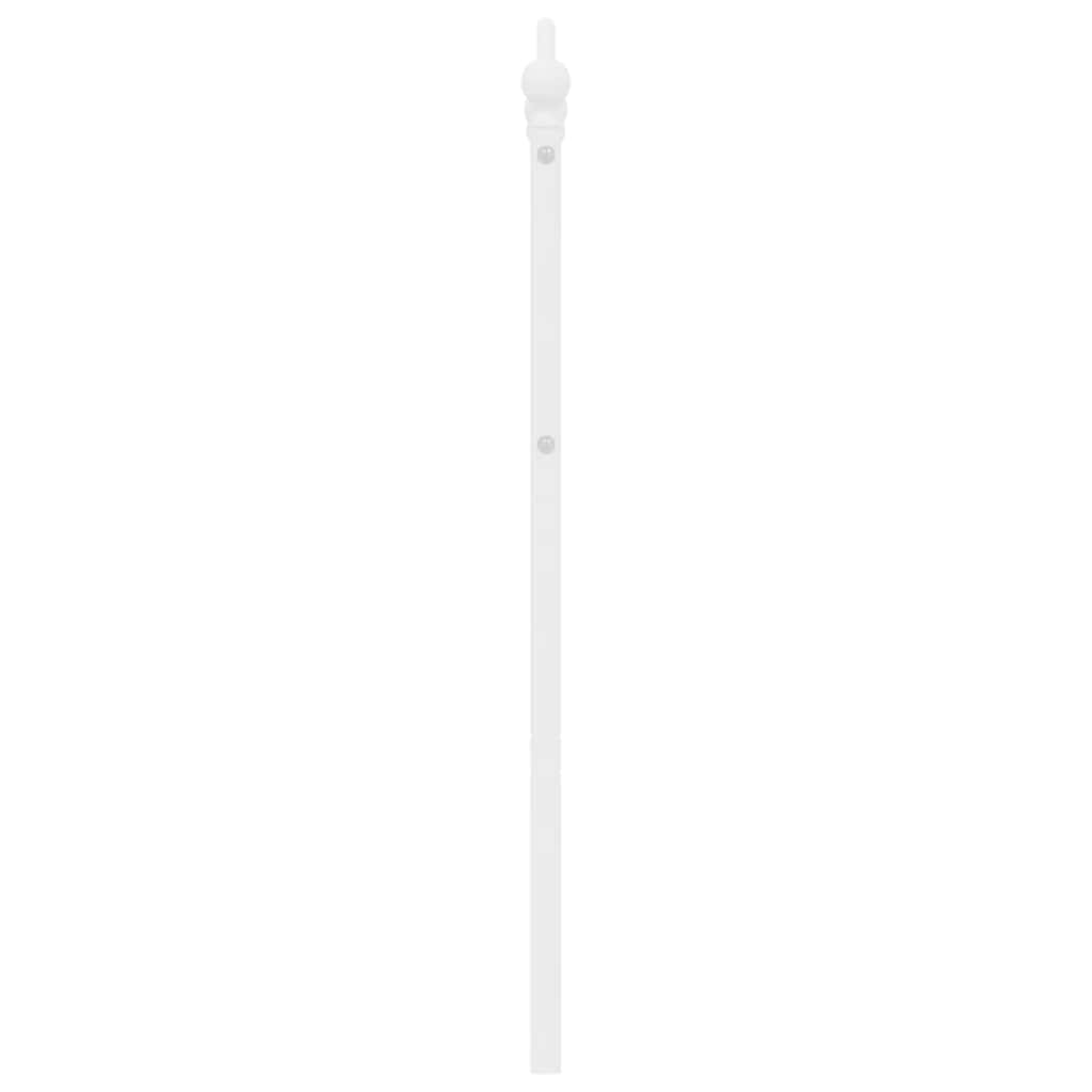 vidaXL Metal Replace Headboard White 150 cm
