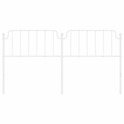 vidaXL Metal Replace Headboard White 180 cm