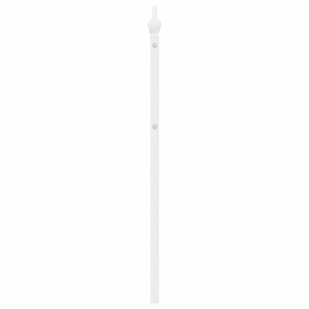 vidaXL Metal Replace Headboard White 180 cm