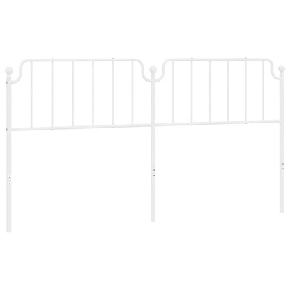 vidaXL Metal Replace Headboard White 193 cm