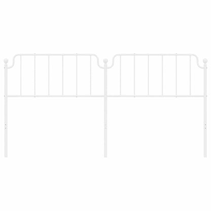 vidaXL Metal Replace Headboard White 193 cm