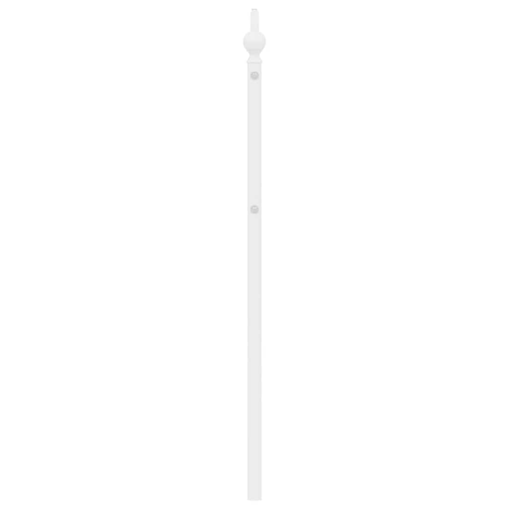 vidaXL Metal Replace Headboard White 193 cm
