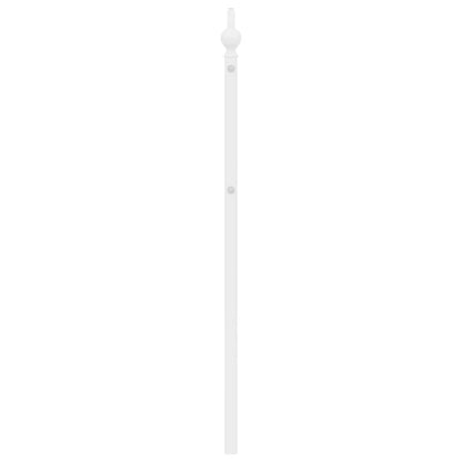 vidaXL Metal Replace Headboard White 193 cm