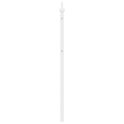 vidaXL Metal Replace Headboard White 200 cm