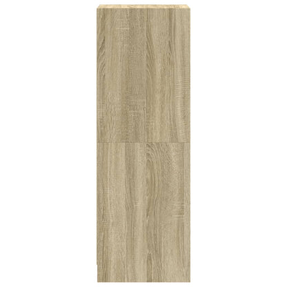 vidaXL Highboard with Glass Doors Sonoma Oak 35x37x109 cm