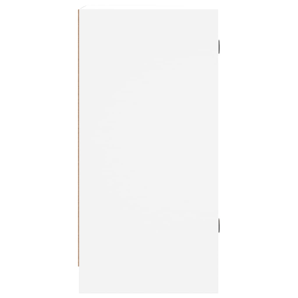 vidaXL Side Cabinet with Glass Doors White 35x37x75,5 cm