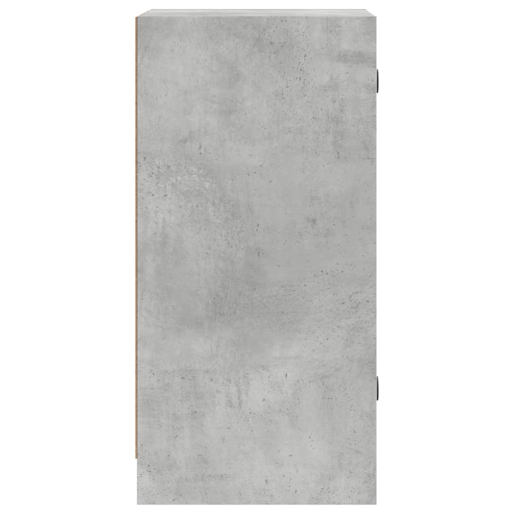 vidaXL Side Cabinet with Glass Doors Concrete Grey 35x37x75,5 cm