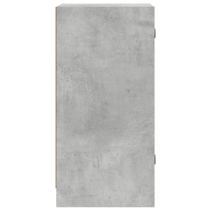 vidaXL Side Cabinet with Glass Doors Concrete Grey 35x37x75,5 cm