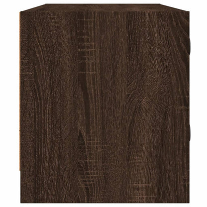 vidaXL TV Cabinet with Glass Doors Brown Oak 102x37x42 cm