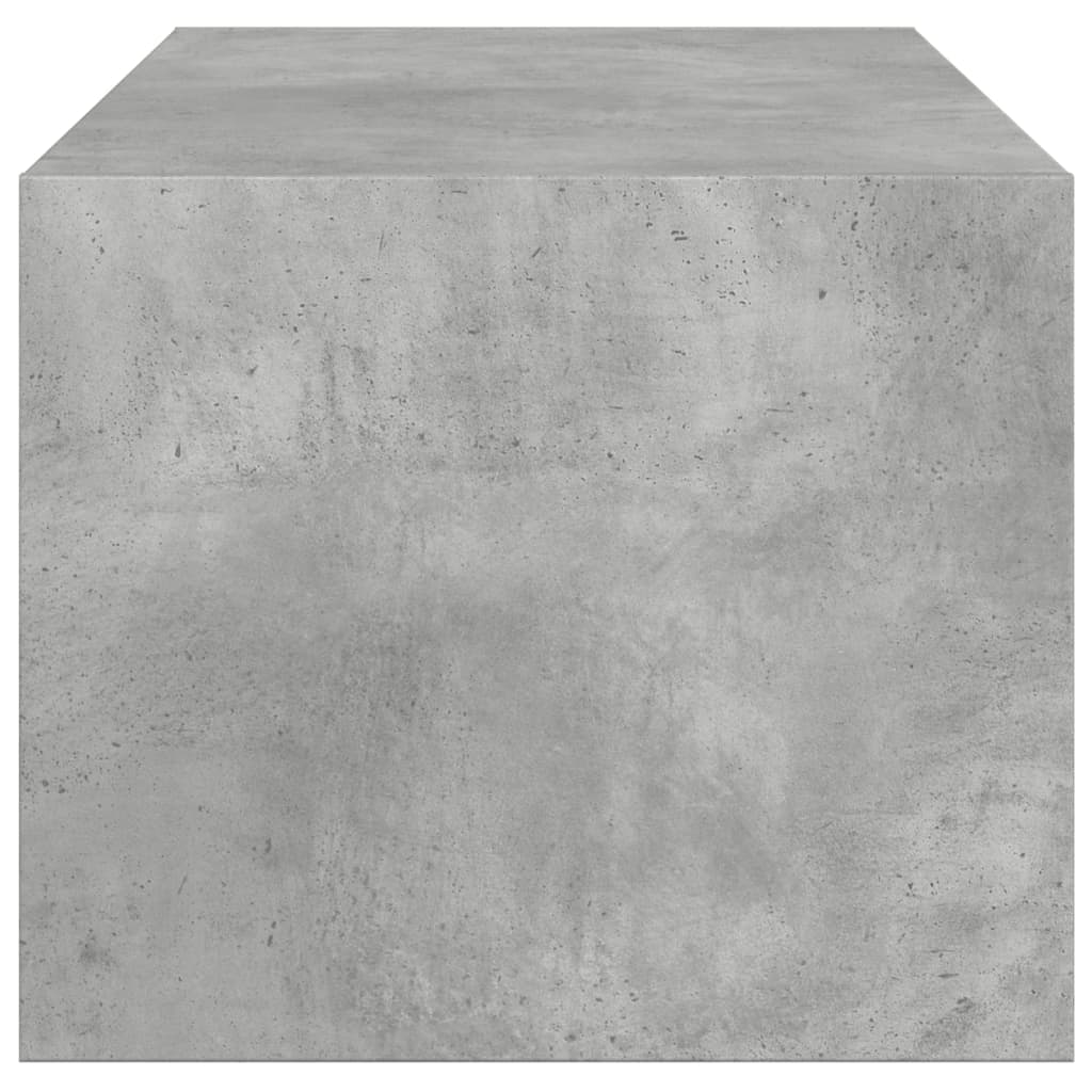 vidaXL Coffee Table with Glass Doors Concrete Grey 102x50x42 cm