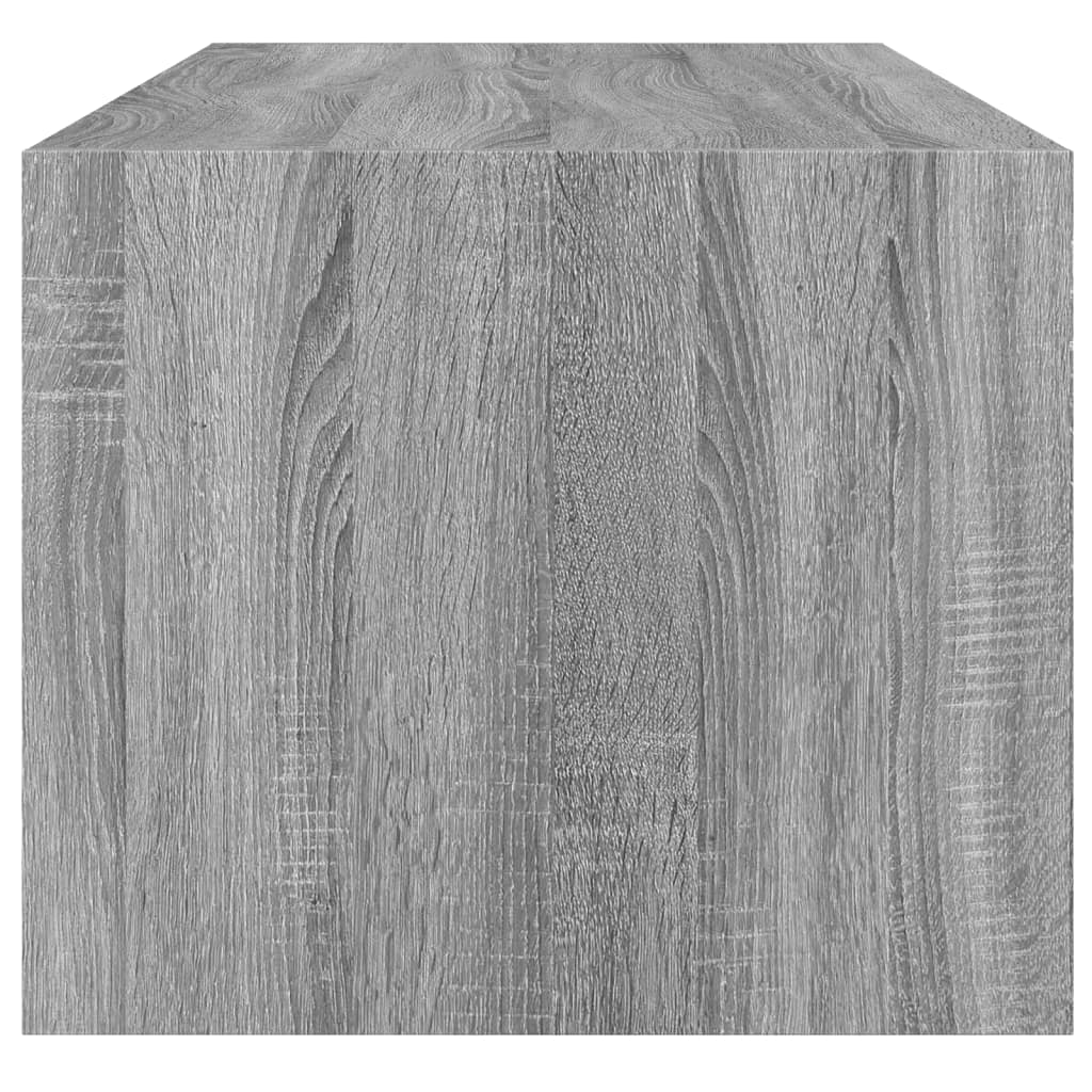 vidaXL Coffee Table with Glass Doors Grey Sonoma 102x50x42 cm