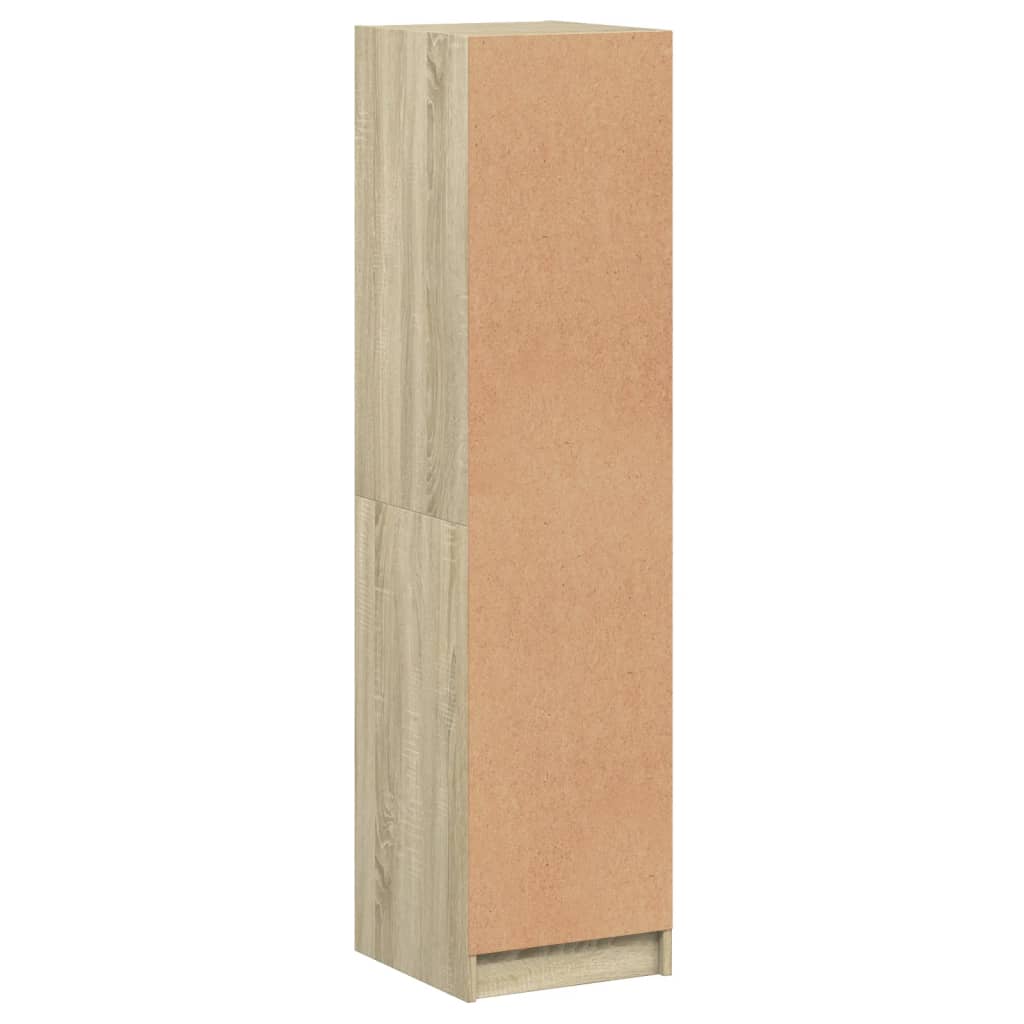 vidaXL Highboard with Glass Doors Sonoma Oak 35x37x142 cm