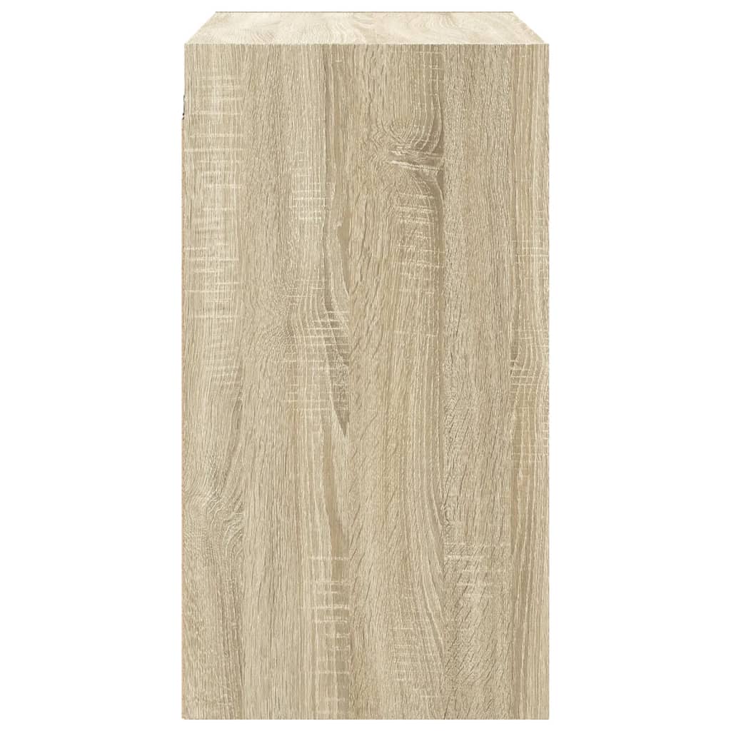 vidaXL Wall Cabinet with Glass Doors Sonoma Oak 68x37x68.5 cm