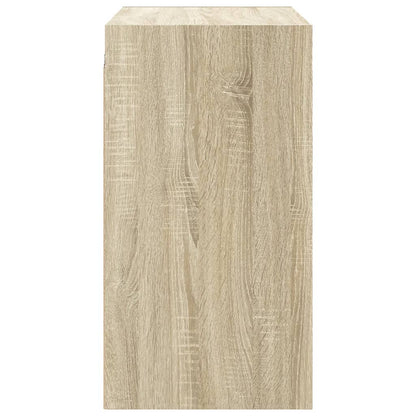 vidaXL Wall Cabinet with Glass Doors Sonoma Oak 68x37x68.5 cm