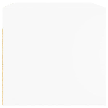 vidaXL Wall Cabinet with Glass Doors White 68.5x37x35 cm