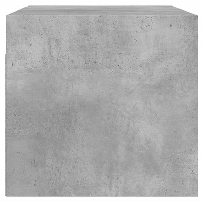 vidaXL Wall Cabinets with Glass Doors 2 pcs Concrete Grey 68.5x37x35 cm