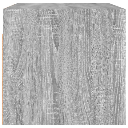 vidaXL Wall Cabinets with Glass Doors 2 pcs Grey Sonoma 68.5x37x35 cm