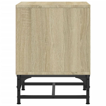 vidaXL Bedside Cabinets with Glass Doors 2 pcs Sonoma Oak 35x37x50 cm
