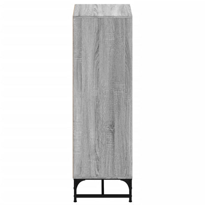 vidaXL Highboard with Glass Doors Grey Sonoma 35x37x120 cm