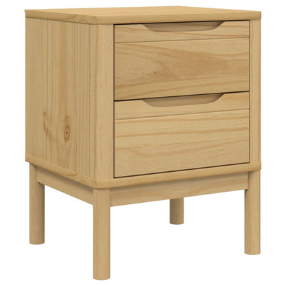 vidaXL Bedside Cabinet | Wax brown | Solid pine wood | Small | Bedside Cabinet