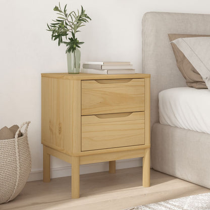 vidaXL Bedside Cabinet | Wax brown | Solid pine wood | Small | Bedside Cabinet