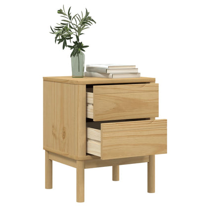 vidaXL Bedside Cabinet | Wax brown | Solid pine wood | Small | Bedside Cabinet