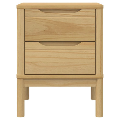 vidaXL Bedside Cabinet | Wax brown | Solid pine wood | Small | Bedside Cabinet