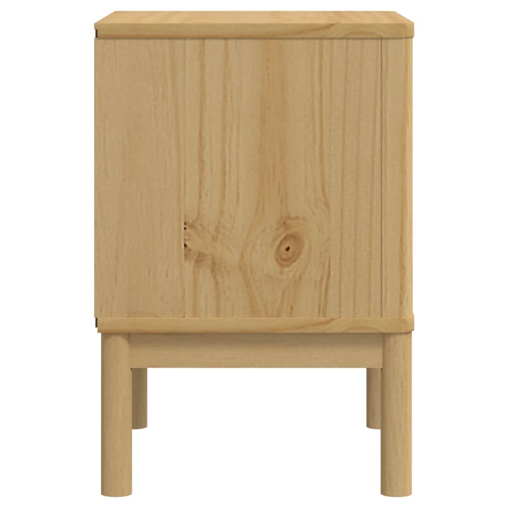 vidaXL Bedside Cabinet | Wax brown | Solid pine wood | Small | Bedside Cabinet