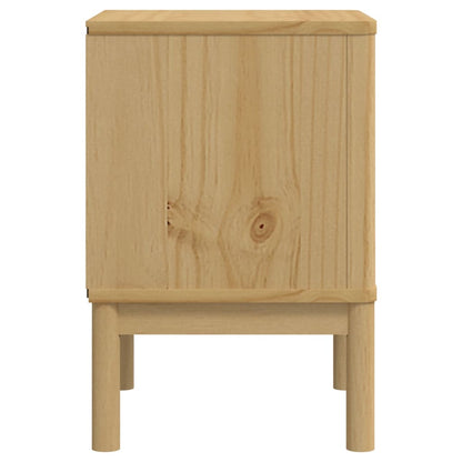 vidaXL Bedside Cabinet | Wax brown | Solid pine wood | Small | Bedside Cabinet