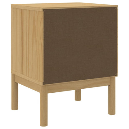 vidaXL Bedside Cabinet | Wax brown | Solid pine wood | Small | Bedside Cabinet