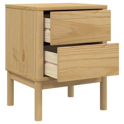 vidaXL Bedside Cabinet | Wax brown | Solid pine wood | Small | Bedside Cabinet