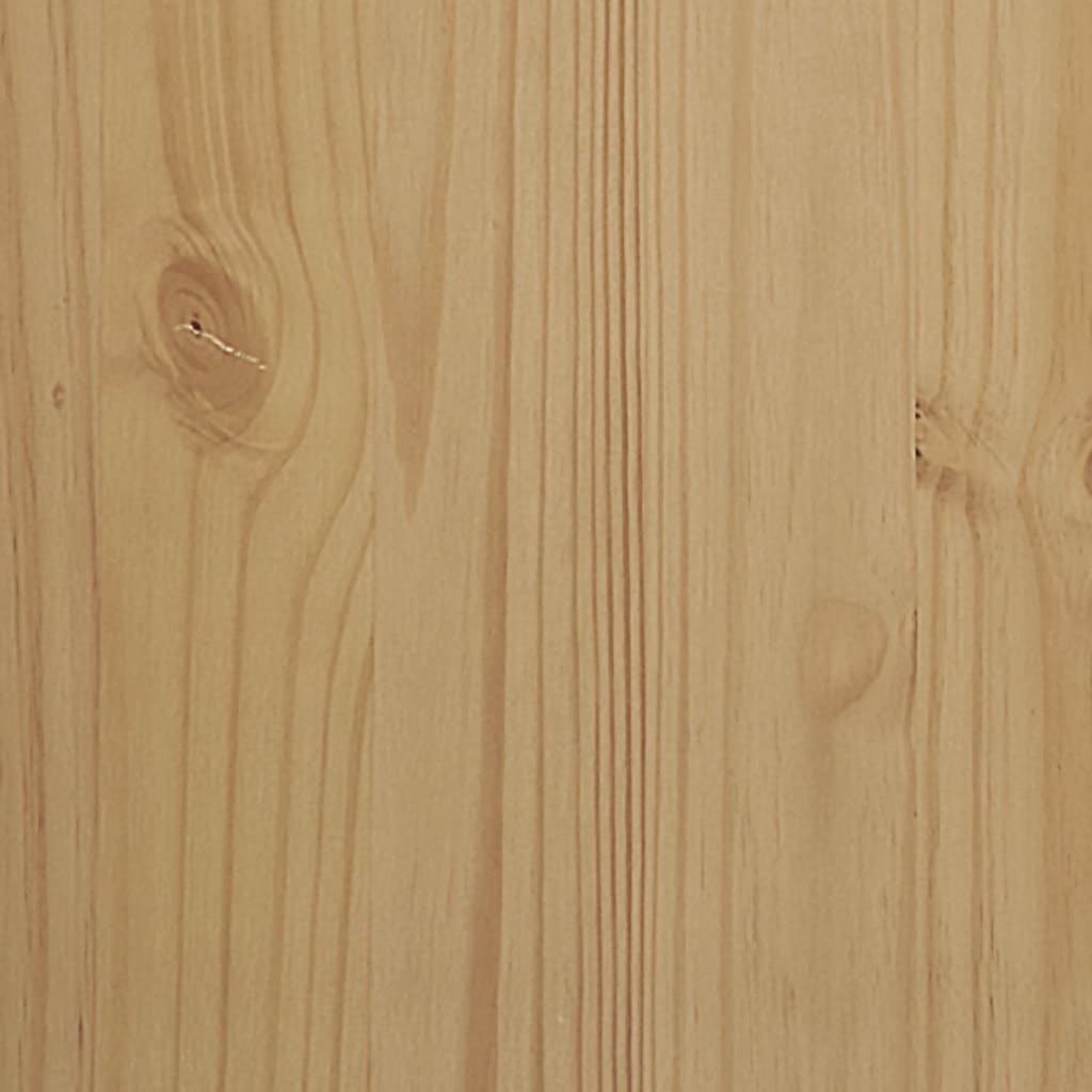 vidaXL Bedside Cabinet | Wax brown | Solid pine wood | Small | Bedside Cabinet