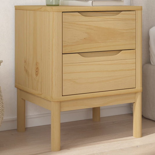 vidaXL Bedside Cabinet | Wax brown | Solid pine wood | Small | Bedside Cabinet