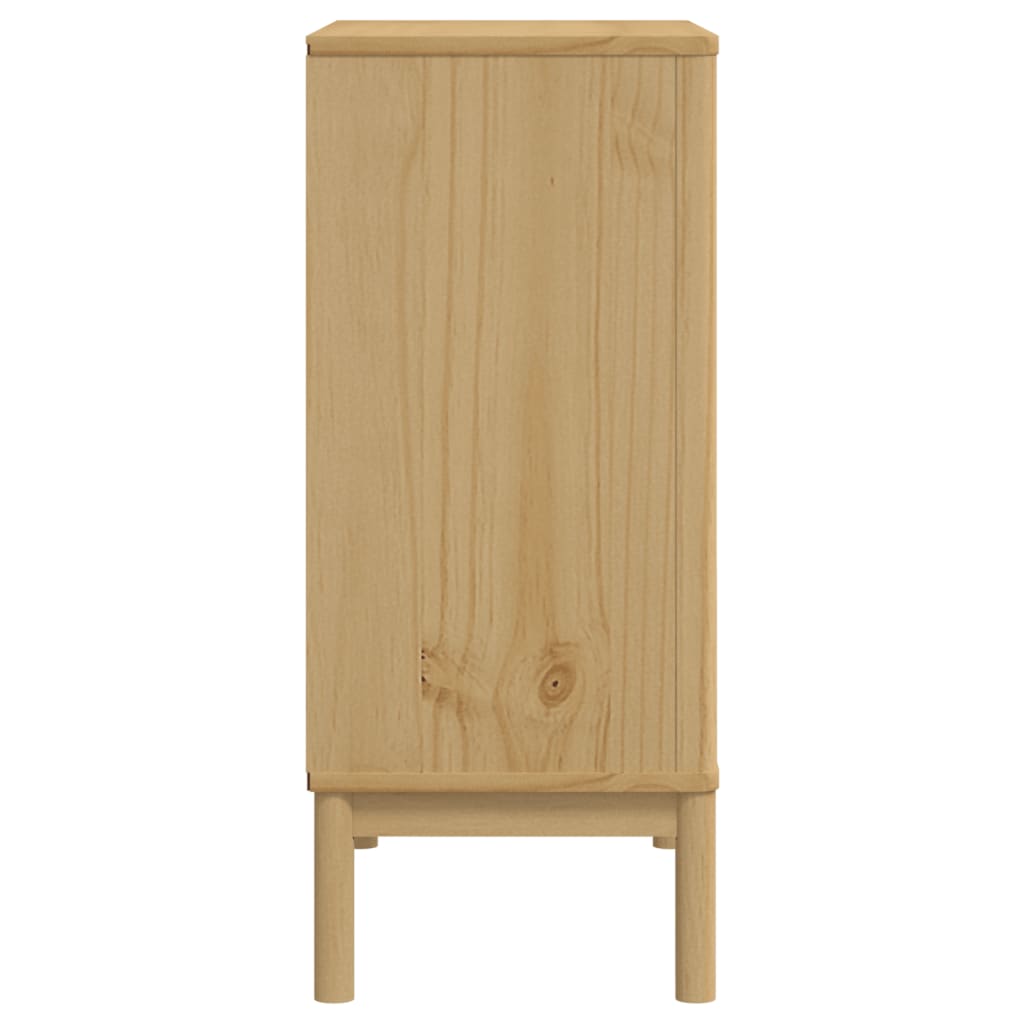 vidaXL Chest of Drawers FLORO Wax Brown Solid Wood Pine