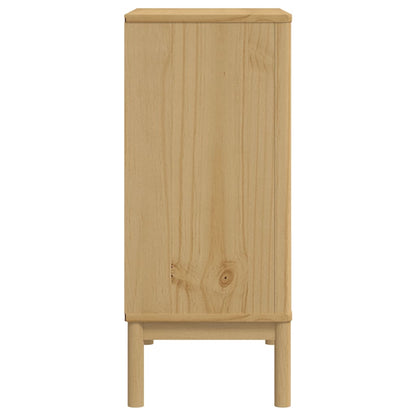 vidaXL Chest of Drawers FLORO Wax Brown Solid Wood Pine