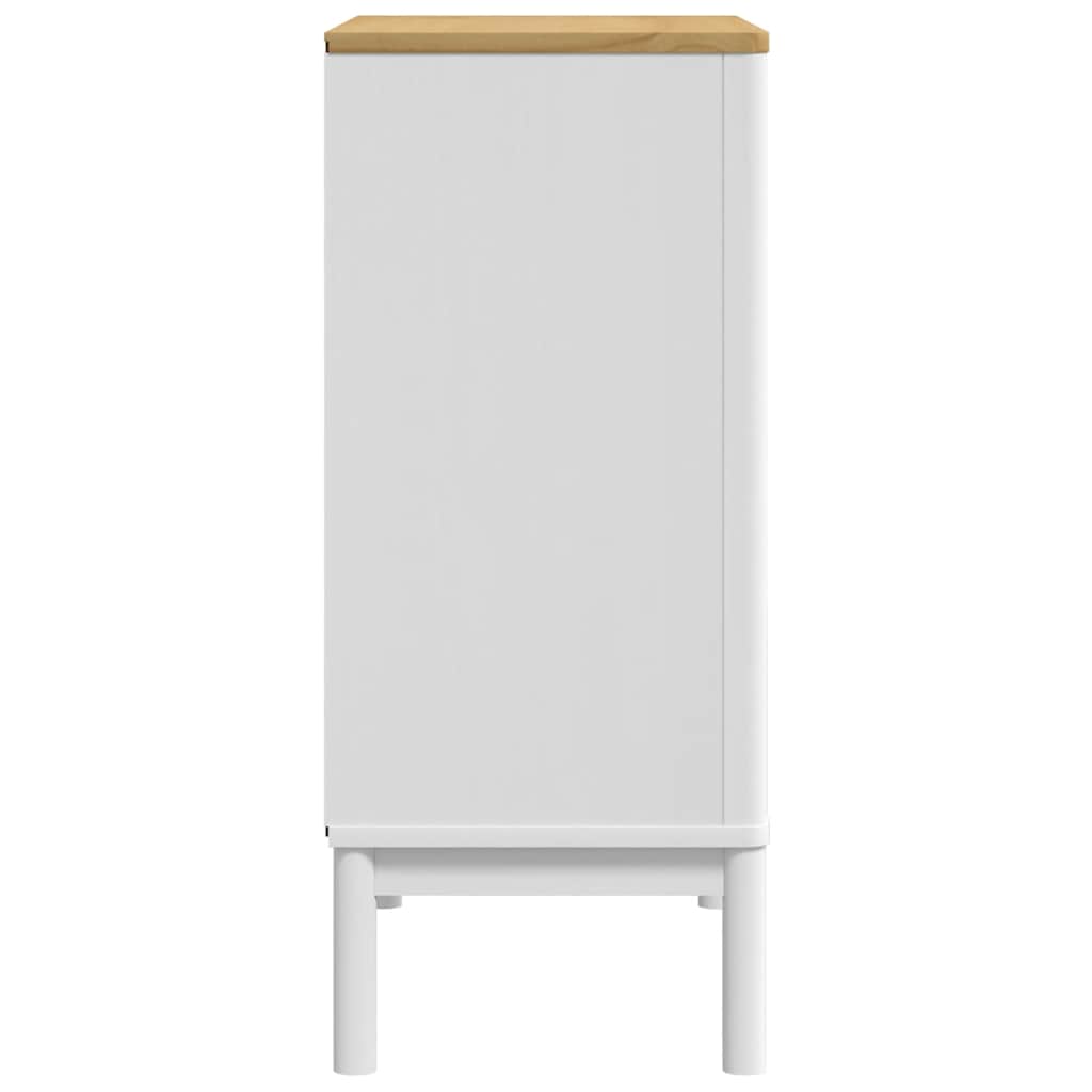 vidaXL Chest of Drawers FLORO White Solid Wood Pine
