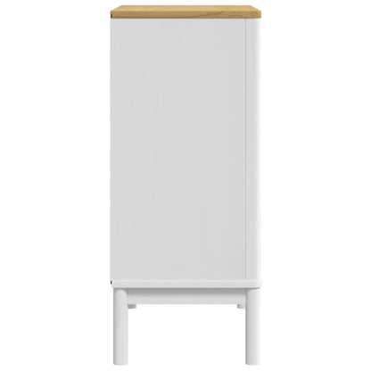 vidaXL Chest of Drawers FLORO White Solid Wood Pine