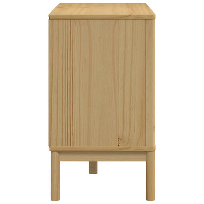 vidaXL Chest of Drawers FLORO Wax Brown Solid Wood Pine
