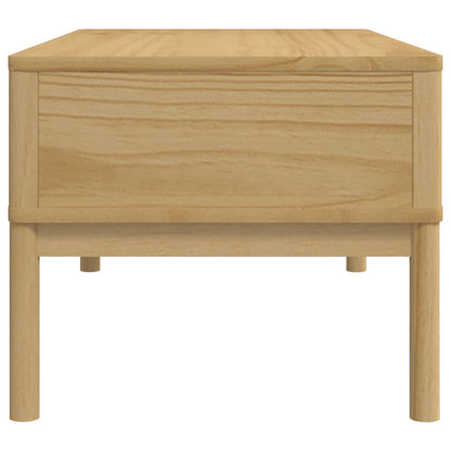 vidaXL Coffee Table "FLORO" Wax Brown 99x55,5x45 cm Solid Pine Wood