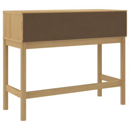 vidaXL Console Table "FLORO" Wax Brown 89,5x36,5x73 cm Solid Wood Pine