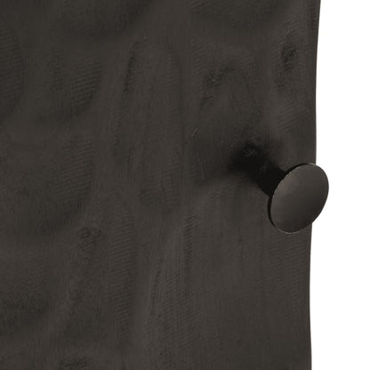 vidaXL Bedside Cabinet Black 40x30x50 cm Solid Wood Mango and Iron