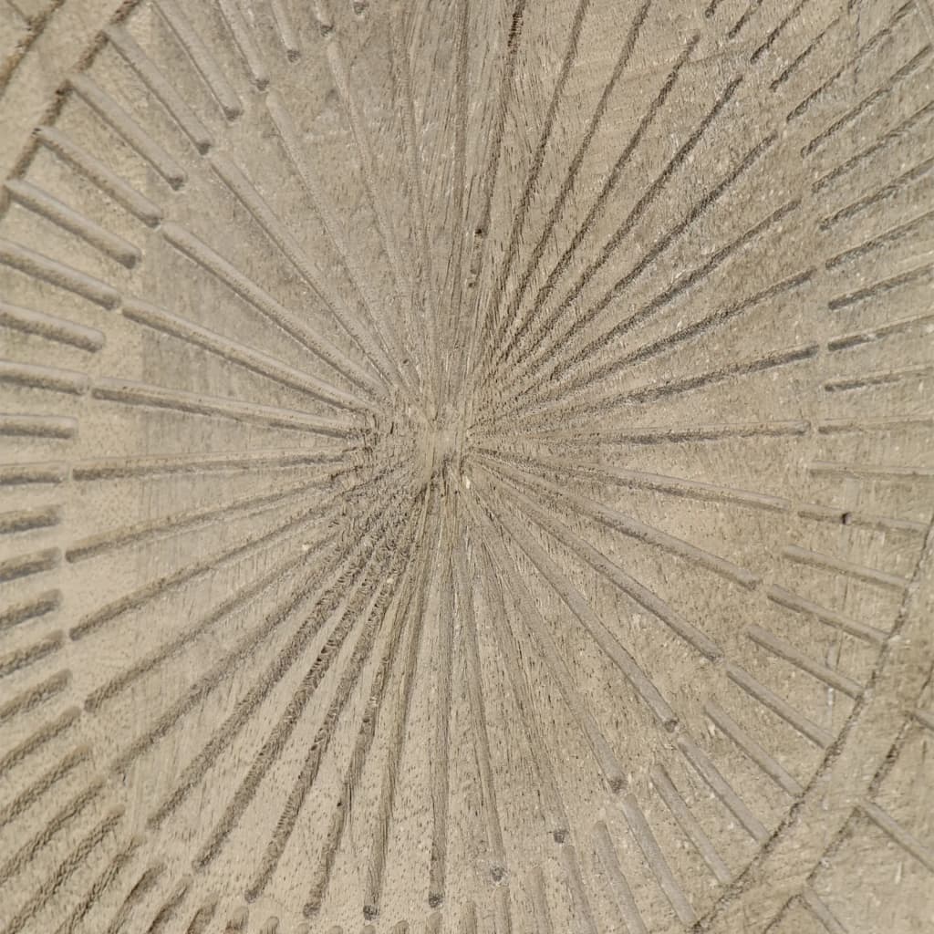 vidaXL Bedside Cabinet 40x30x50 cm Solid Wood Mango and Iron