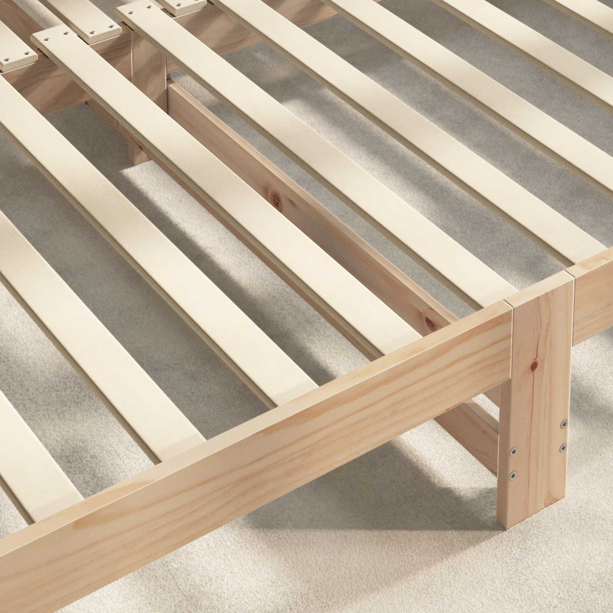 vidaXL Bed Slat 32 pcs Natural 90 x 6 x 1.3 cm Solid Pine Wood