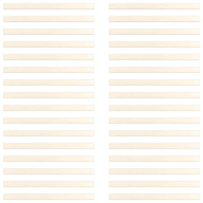 vidaXL Bed Slat 32 pcs Natural 90 x 6 x 1.3 cm Solid Pine Wood
