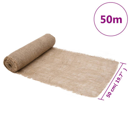 vidaXL Jute Rolls 2 pcs 0,5x50 m 100% Jute 200 gsm