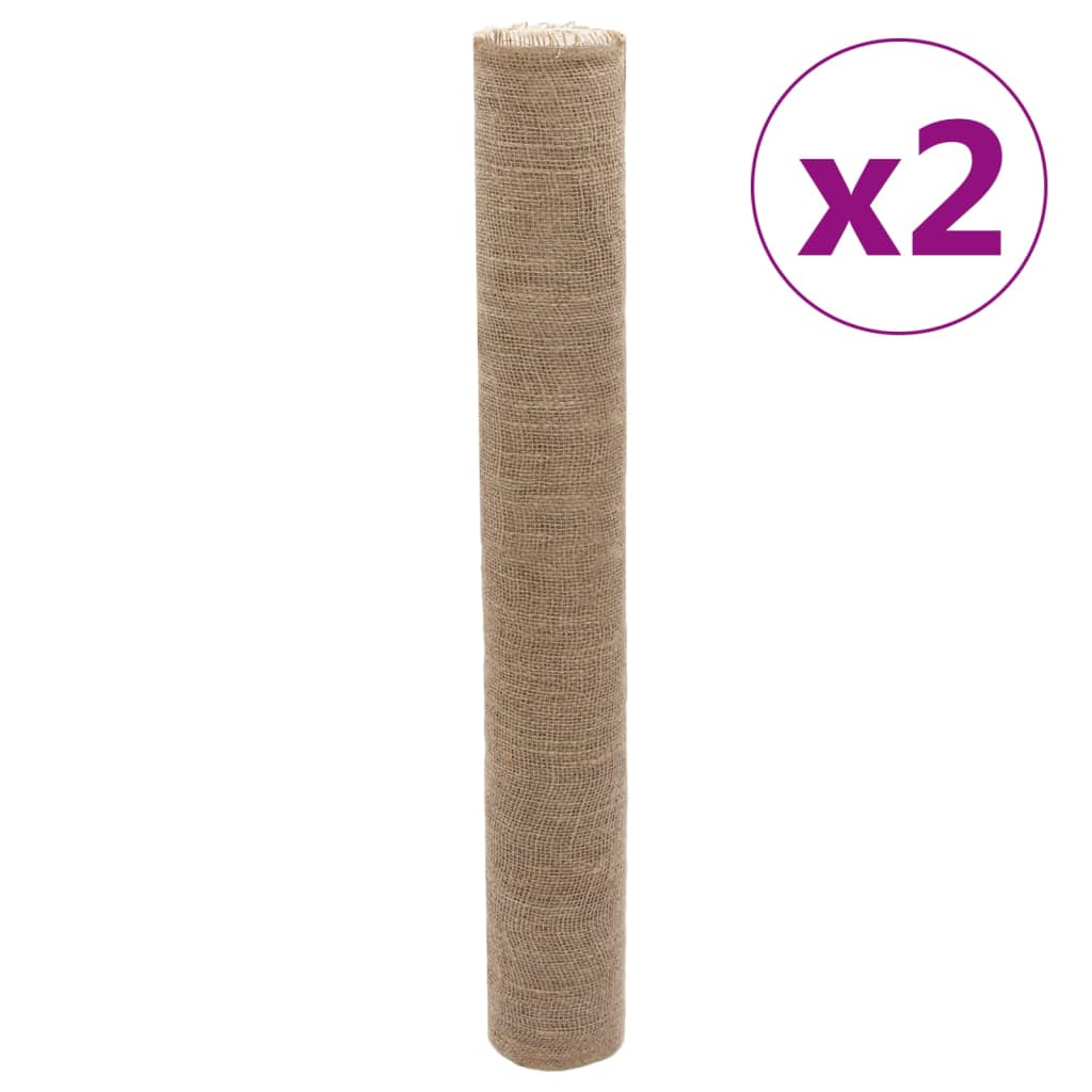 vidaXL Jute Rolls 2 pcs 1x50 m 100% Jute 200 gsm