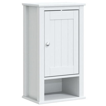 vidaXL 4 Piece Bathroom Furniture Set BERG White Solid Wood Pine