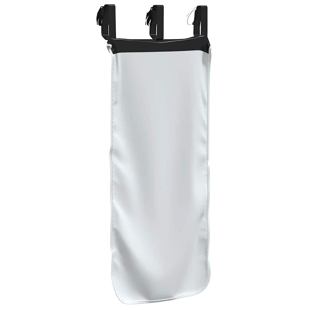 vidaXL Curtains for Loft Bed White and Black Polyester